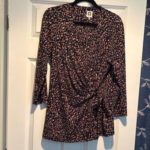 Anne Klein Multicolor Animal Print Top